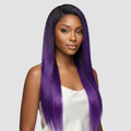 1B/Purple Ombre Straight Bundles — Virgin Brazilian Human Hair (1/3/4 Bundles)