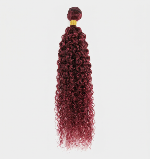 99J Burgundy Water Wave Bundles — 12A Remy Virgin Human Hair (1/3/4 Bundles)