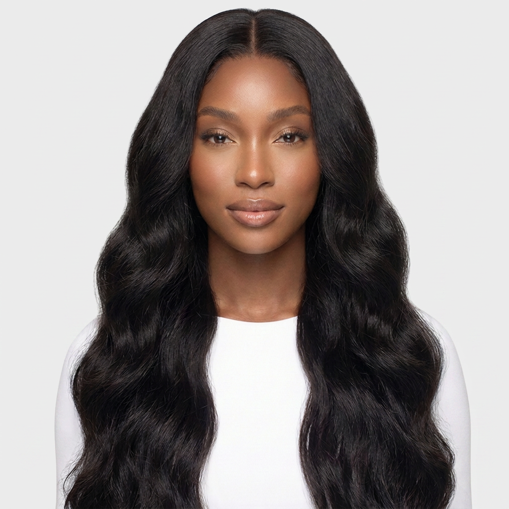 Body Wave Bundles with Closure — Brazilian Virgin Human Hair (3/4 Bundle Deal)
