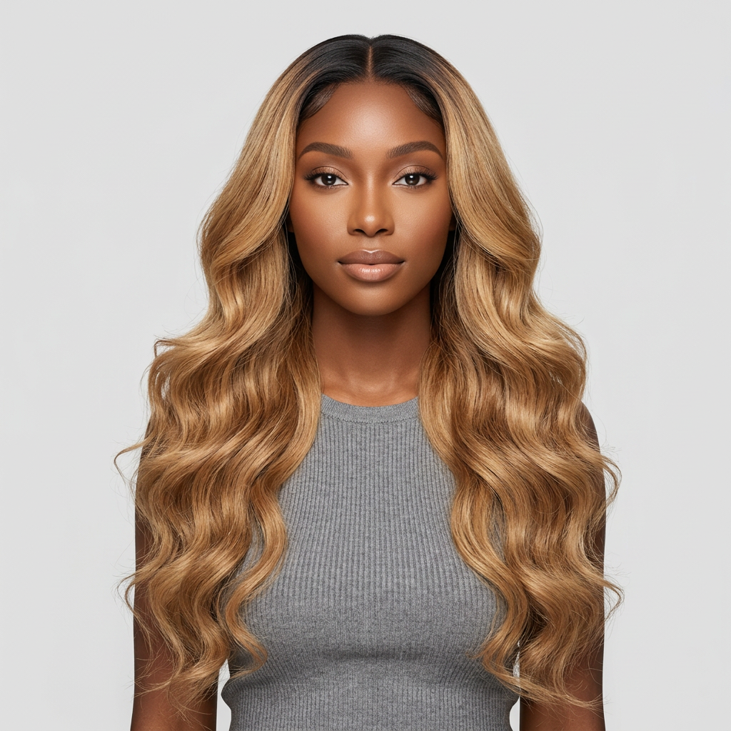 Ombre Blonde Body Wave Bundles — Brazilian Remy Human Hair (1/3/4 Bundles)