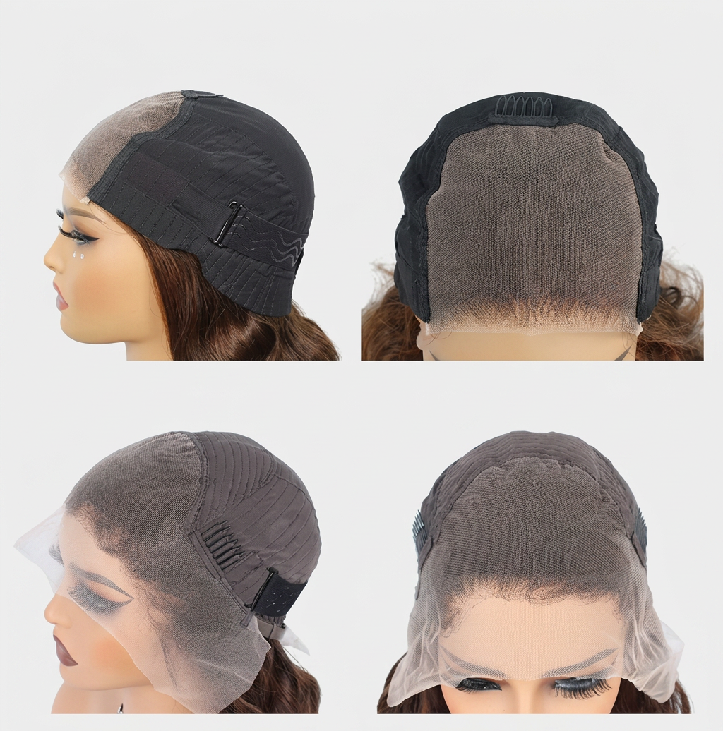 Chocolate Brown Body Wave Lace Wig — HD Transparent Lace Human Hair (Wear & Go)