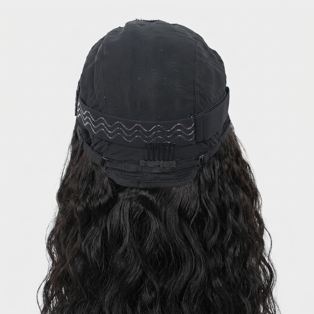 V Part Kinky Straight Wig — 200% Density Human Hair (No Glue, No Leave Out)